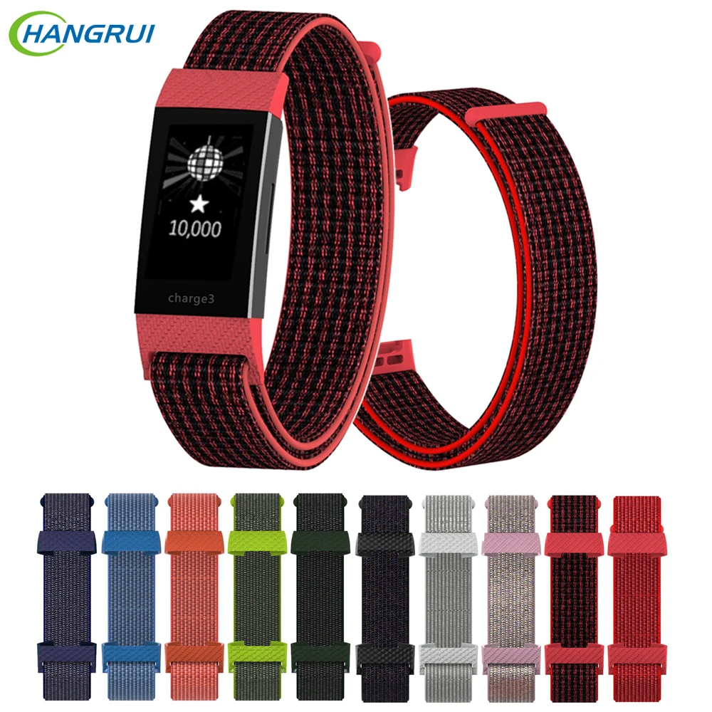 

Replacement Nylon Bracelet strap For Fitbit Charge 3 Band Colorful Wrist strap For Fitbit Charge3 Accessories