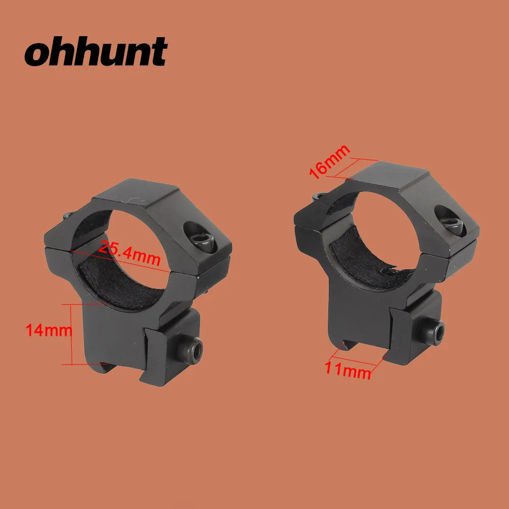 Ohhunt Tactical Optical Sights 11mm Mount .22 Airgun Dovetail Rings