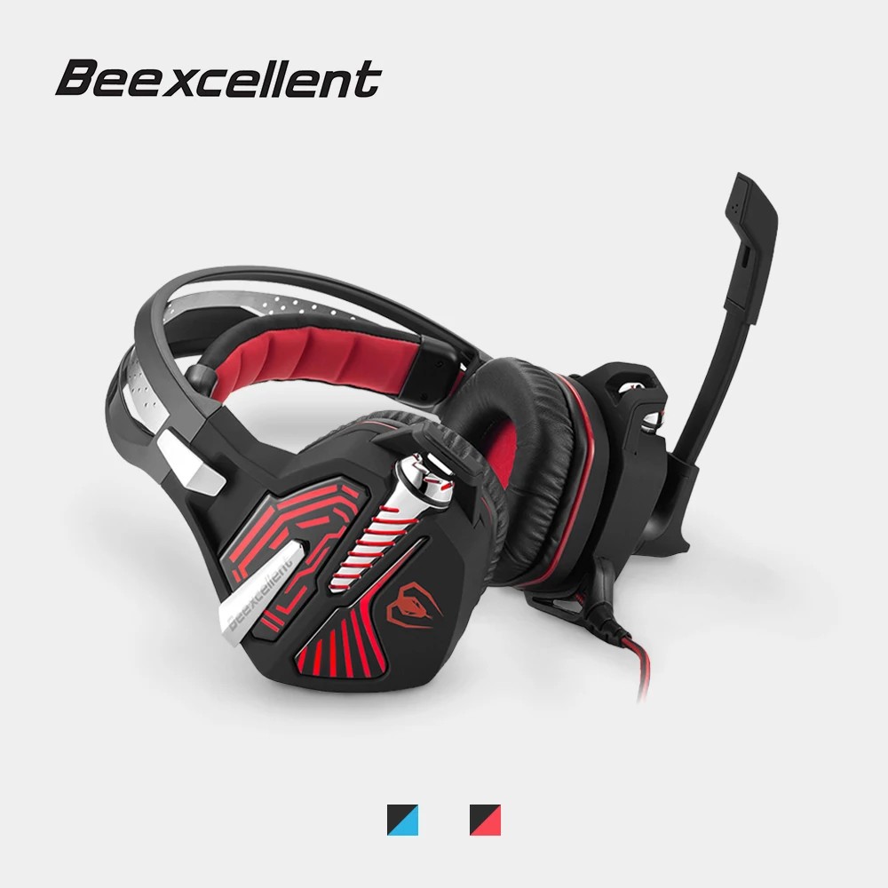 

Beexcellent GM-9 Wired Gaming Headphones 7.1 Stereo Surround Sound Game Headset w/ Mic LED Music Headphone Earphone for Gamer PC