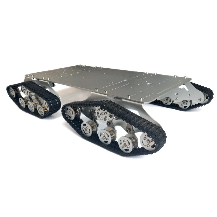 TS900 амортизатор Танк 4WD автомобиль, алюминиевый сплав Танк шасси автомобиля/эксперимент платформы, для DIY Танк vechicled рука робота