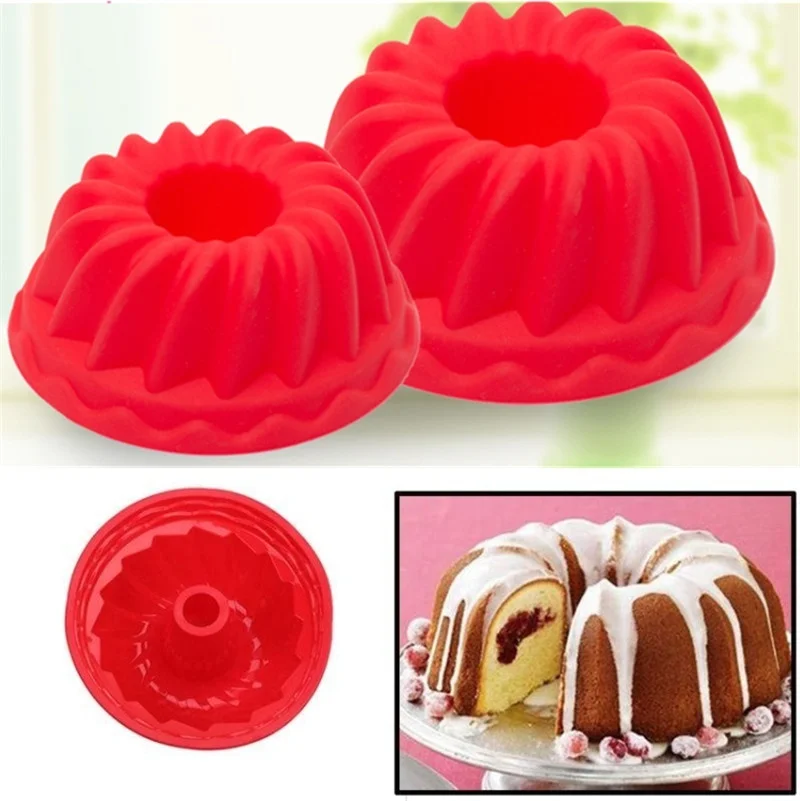DIY Silicone Ring Shaped Mold Cake Pan Fondant Pastry Bread Tin Baking