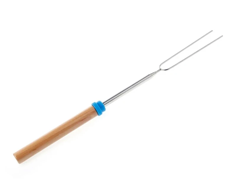 Telescopic Roasting Sticks Stainless Steel BBQ Forks Extendable Hot Dog Marshmallow Roasting Sticks with Pouch BBQ Tools (9)