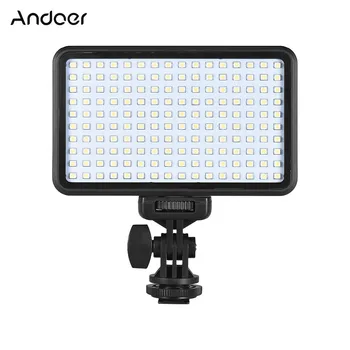 

Andoer LED Video Light Dimmable Fill Light Continuous Light Panel with Camera Mount for Small Product Portrait Photography