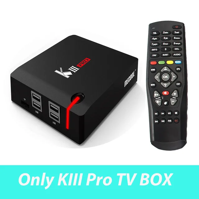 MECOOL KIII PRO DVB-S2 декодер DVB-T2 Android 7,1 ТВ приставка 3 Гб 16 Гб Amlogic S912 Восьмиядерный K3 Pro 4K Combo NEWCAMD Гибридный ТВ приставка - Цвет: Only Kiii Pro