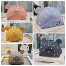 Детская Милая шапка для маленьких мальчиков и девочек, модная Милая Детская кепка в горошек с принтом из мультфильмов, доступная цена, czapki dla dzieci