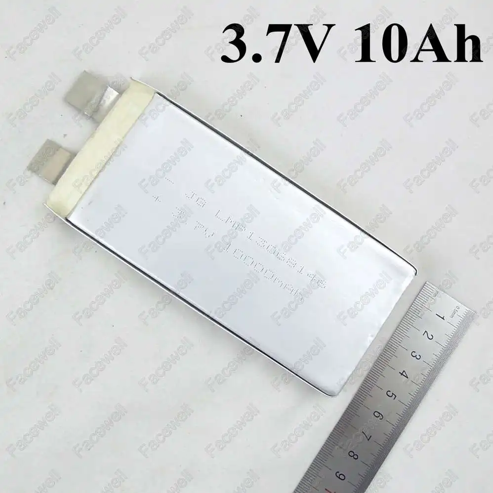 

3pcs 3.7v lithium polymer battery 10000mah 3.7v 10ah High drain 30a 50A high rate 8.5ah For lithium ion battery 24v 8ah pack diy