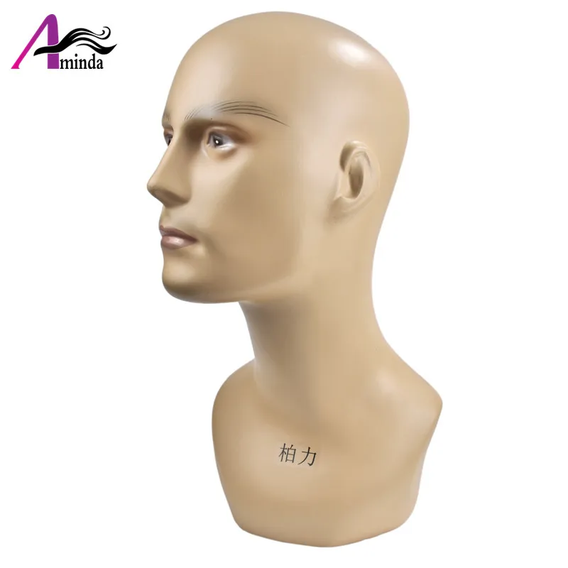 Free Shipping Fiberglass Abstact Male Mannequin Head For Sunglass Wig Hat Scarf  Display, Mannequins for VR Showcase Show Realistic Model (6)