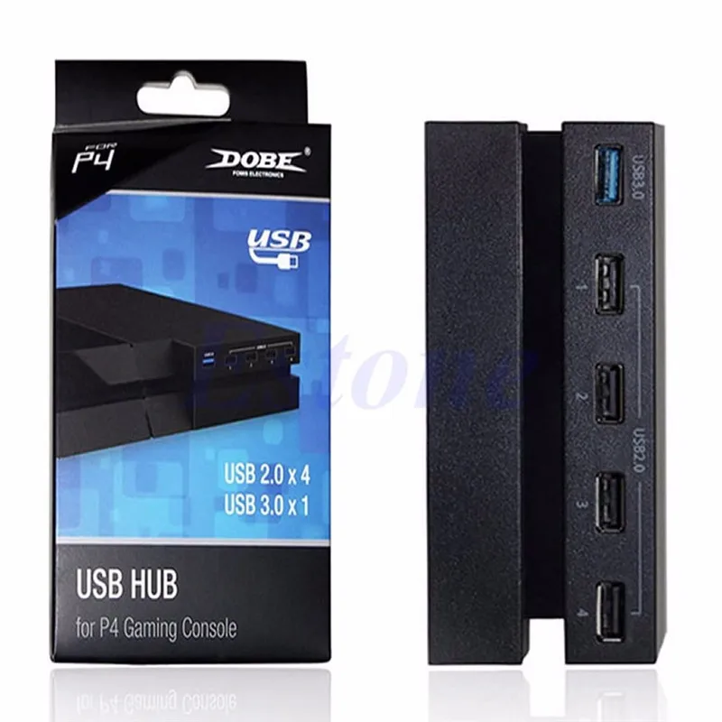 OOTDTY 5 портов USB 3,0 2,0 концентратор Расширение высокоскоростной адаптер для sony Playstation 4 PS4