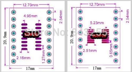 10 шт./лот TSSOP16 SSOP16 MSOP16 SOP16 отложным воротником DIP16 16pin IC адаптер гнездо/пластина адаптера PCB