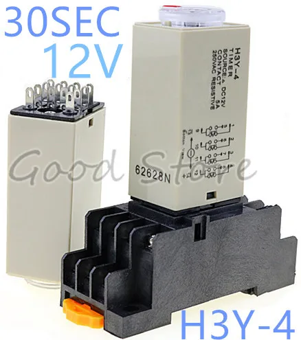1 комплект H3Y-4 0-30Sec 12V Реле времени задержки мощности контроллер ST6P-4 | Обустройство