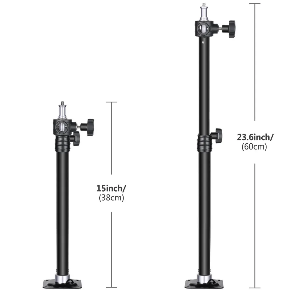 Neewer настенный кронштейн стрелы 15-23,6 дюймов/38-60 см регулируемая длина с 1/4 дюймов до 3/8 дюймов Универсальный адаптер для фото