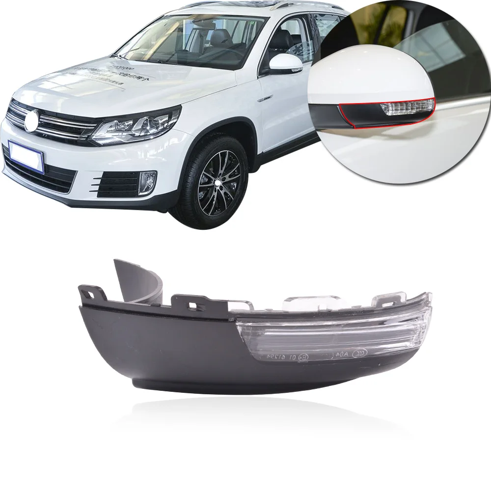 

CAPQX With curtesy light Side Rearview mirror turn signal lamp blink For VW Sharan 2012 2013 2014 Tiguan 2007 2008 2009 -2014