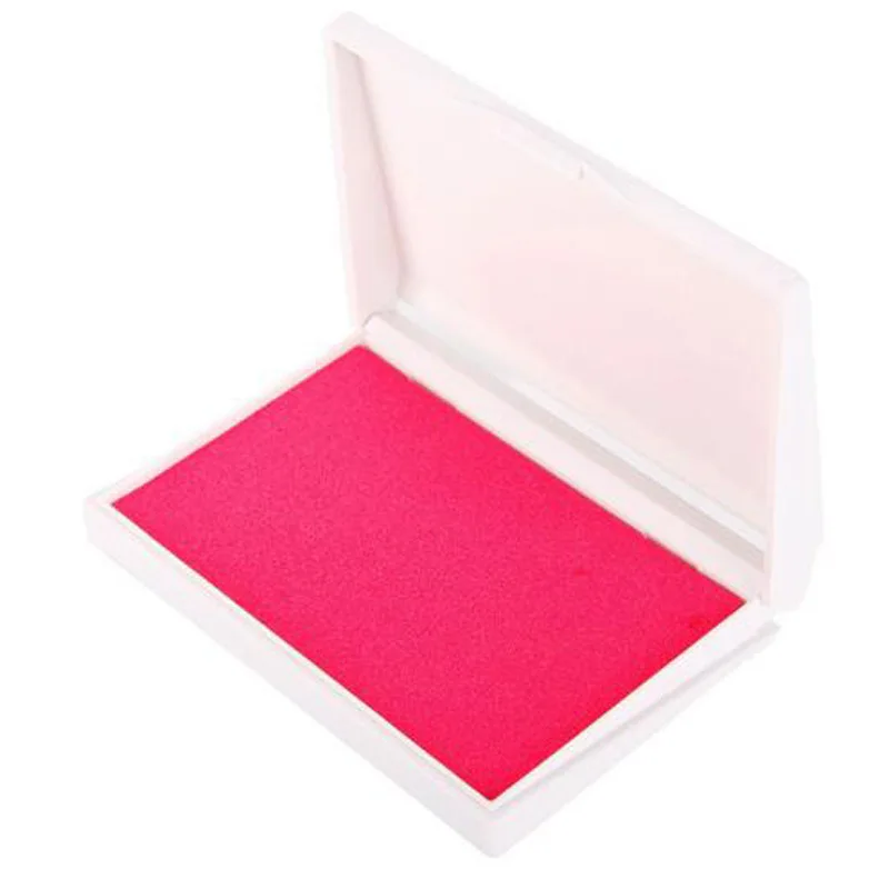 1PC Baby Handprint Footprint Kit Paw Print Pad Photo Frame Touch Ink Pad Baby Items Gifts Newborn Souvenirs Casting Ink Pad - Цвет: pink