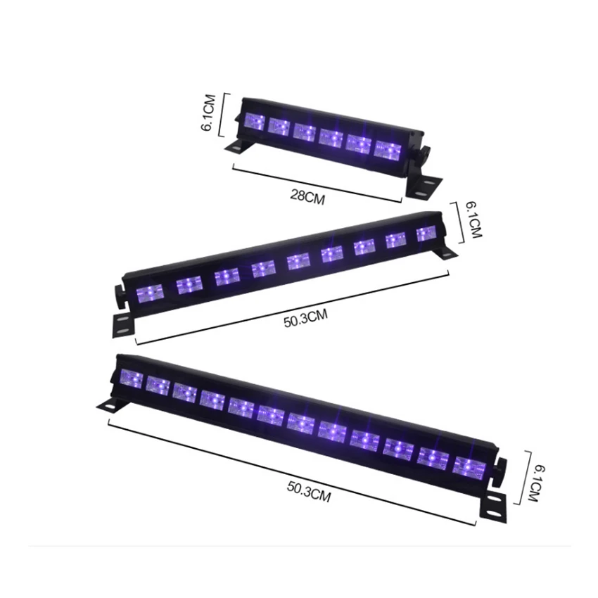 6 светодиодный s 9 светодиодный s 12 Светодиодный s настенный светильник светодиодный УФ-сценический светильник черный Вечерние клубный диско-светильник для рождества внутренний сценический светильник s