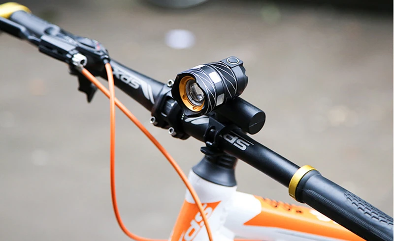 Bicycle Front Light 350 Lumen T6 LED Headlight Rechargeable MTB Road Bike Handlebar Flashlight Super Bright Portable Lamp LT0105 (10)