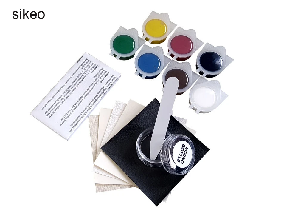 

Sikeo DIY Leather Repair Tool Auto Car Seat Sofa Coats Holes Scratch Cracks Rips No Heat Liquid Leather Vinyl Repair Kit
