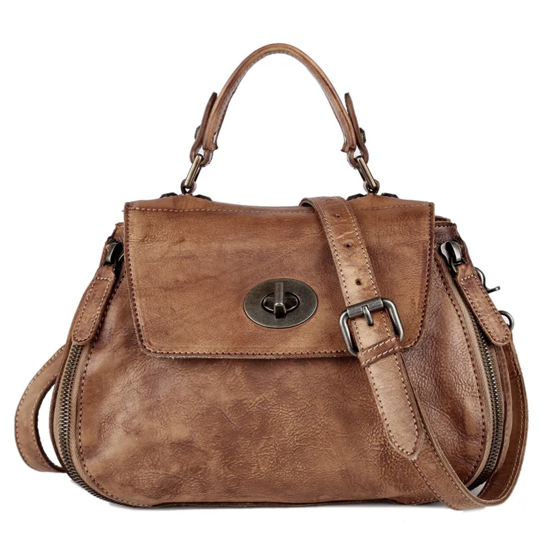MANJH женская сумка через плечо из натуральной кожи коричневая кожаная сумочка модные роскошные аксессуары - Цвет: Хаки