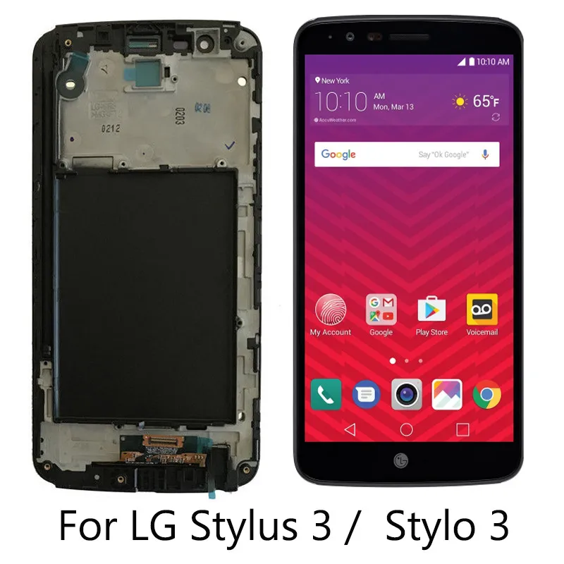

For LG Stylus 3 LCD Stylo 3 K10 Pro Screen M400 LCD With Touch Screen Assembly With Frame LS777 LCD Display+Tools kit