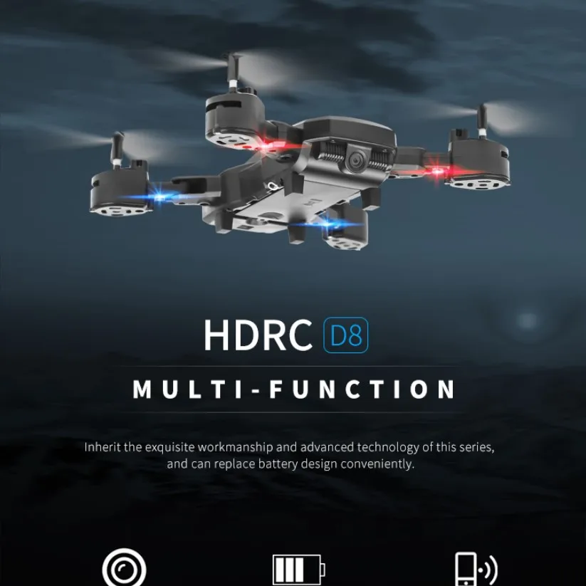 D8 Радиоуправляемый Дрон FPV с 1080 P WI FI HD Квадрокоптер камерой складной мини против