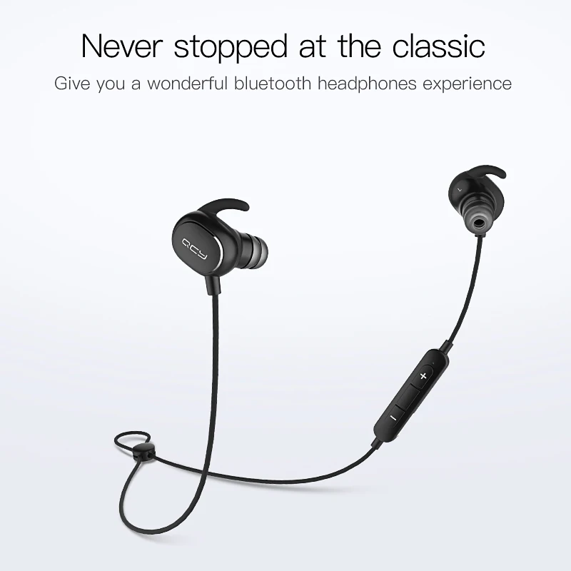 QCY QY19 Спортивные наушники bluetooth 4 1 Беспроводные aptX IPX4 rated устойчивое стерео