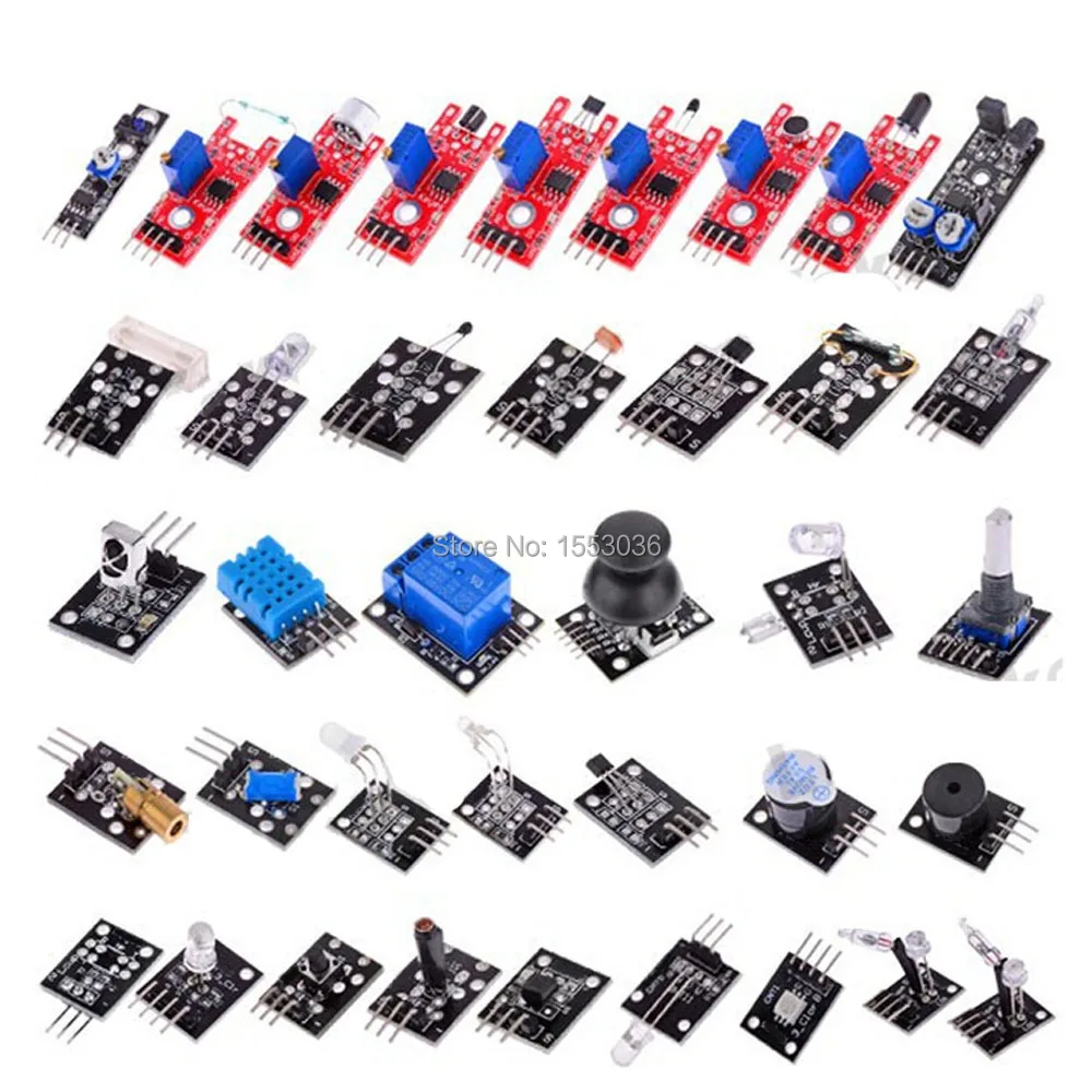 Diy Kit Electronic Sensor Kit of 37 in 1 Sensor Module Shield High