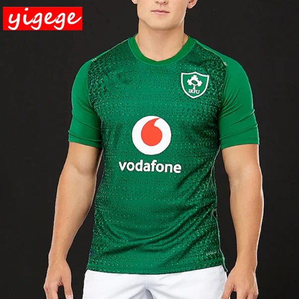 2019 ايرلندا IRFU جيرسي المنزل وبعيدا قميص كرة قدم أمريكية مصنوع من الصوف قمصان الأيرلندية الدوري قميص لرياضة الرجبي s-3xl