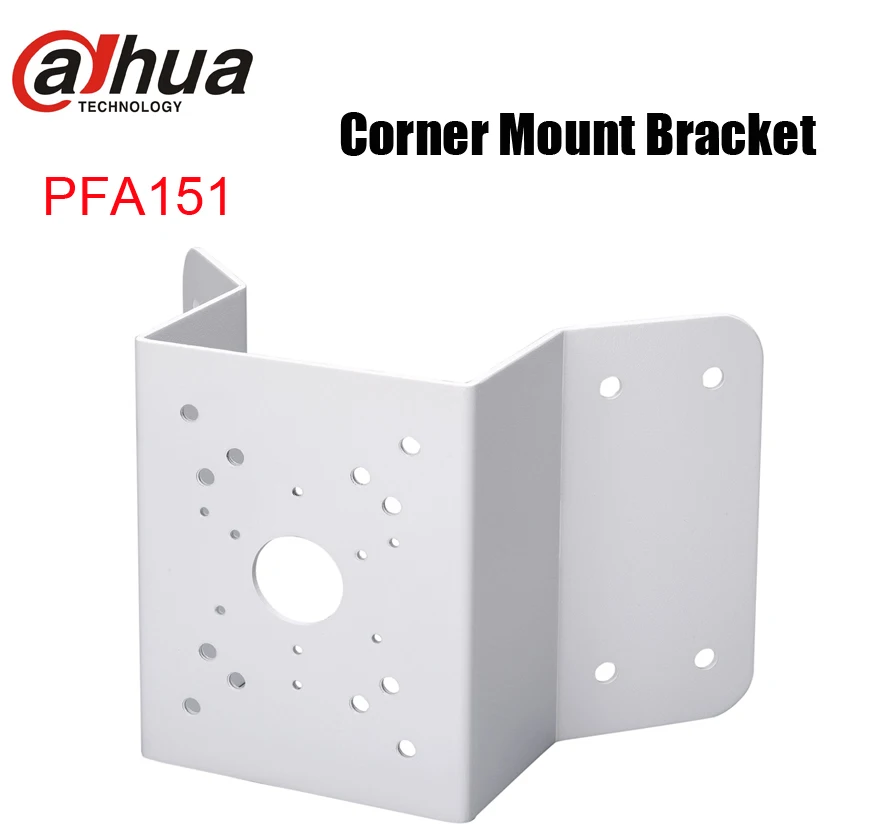 

Dahua Corner Mount Bracket PFA151 SECC Material Corner Mount Bracket Neat & Integrated design CCTV System Accessories