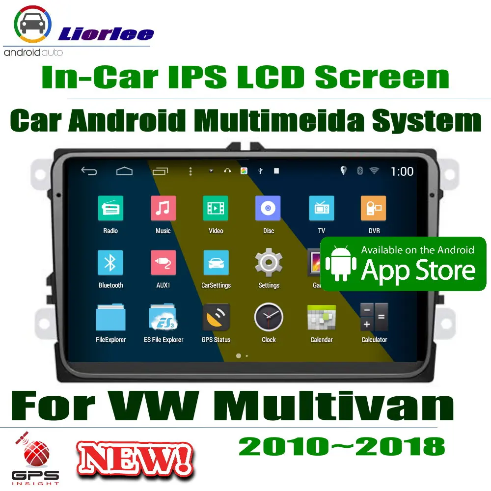 

Car Android Player 9" IPS LCD Screen For Volkswagen VW Multivan / Transporter T5 2010~2018 Car GPS Navigation Radio SD AUX WIFI