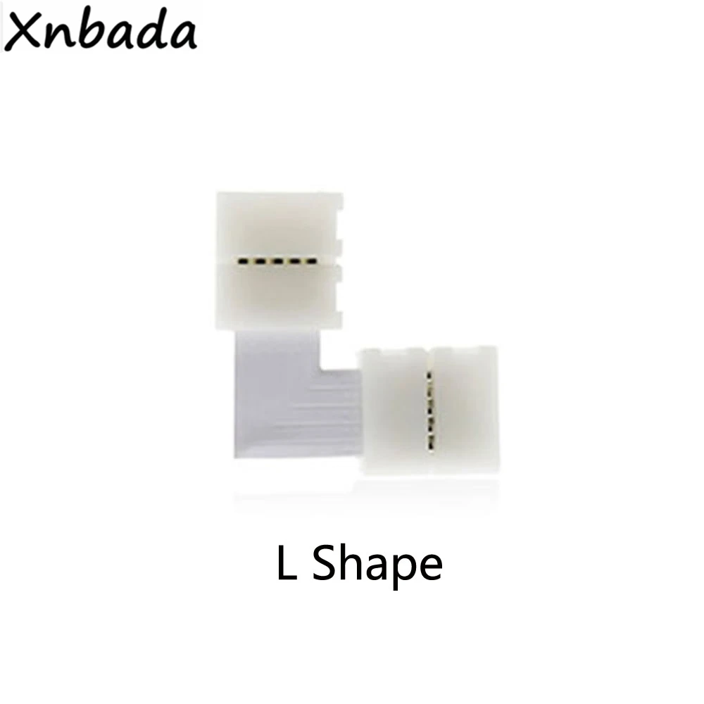 5 шт. светодиодный разъем для пайки 2 контактный 3PIN 4PIN 5PIN L / T/X угловой 10 мм RGB RGBW RGBWW