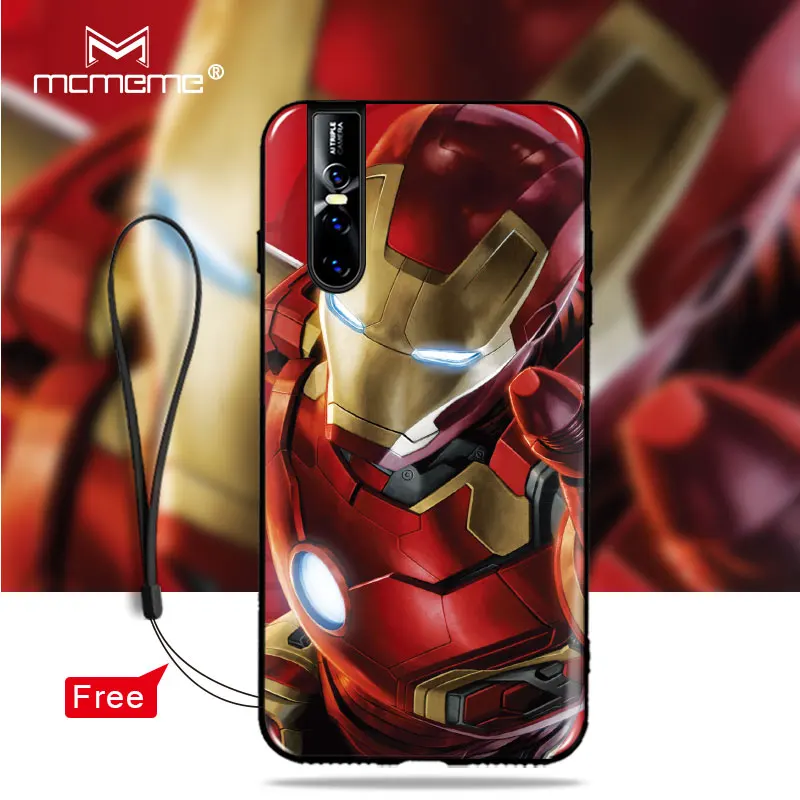 For Vivo V15 Pro Case Printed Black Soft silicone Cartoon Back Case For Vivo V15 Pro Phone Cover Cases For Vivo V 15 Pro V15Pro