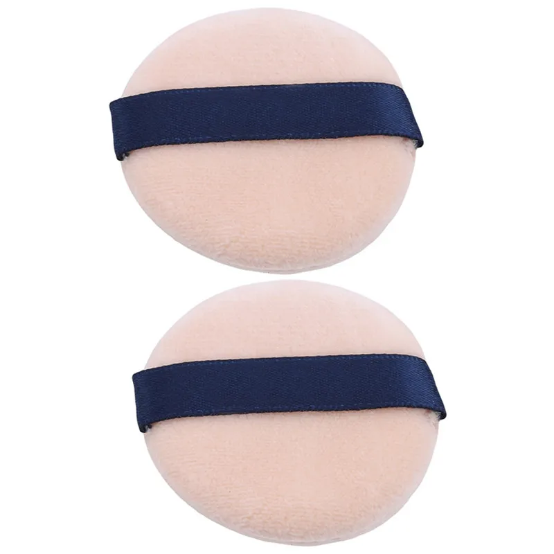 

2 Pieces / Pack Foundation Liquid Mixer Sponge Puff Loose Powder Eye Shadow Makeup Cosmetics Flocking Powder Puff