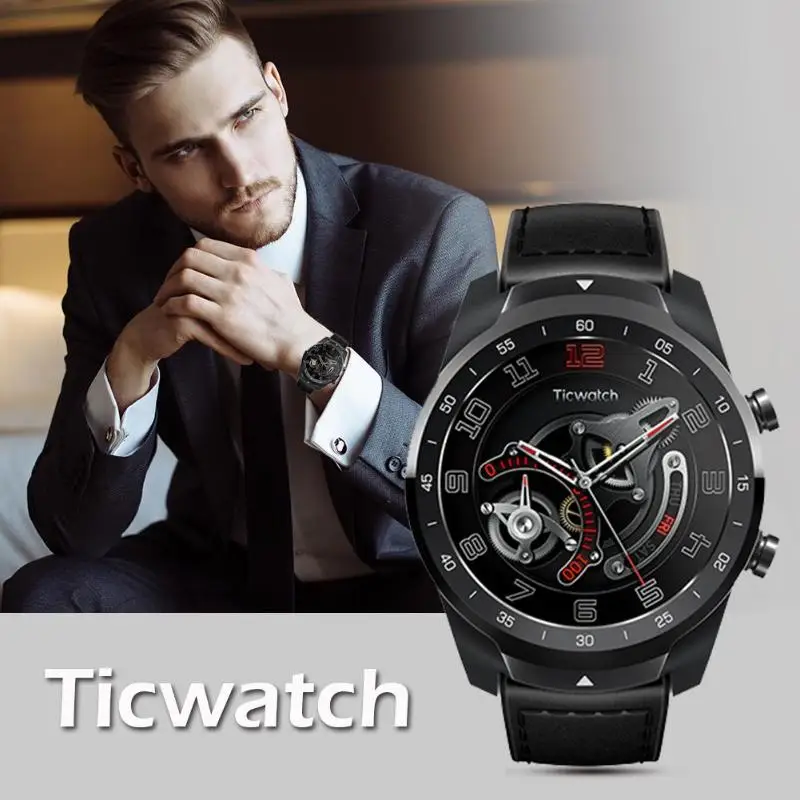 Xiaomi Ticwatch Pro NFC оплата Bluetooth Смарт-часы IP68 фитнес-отслеживание