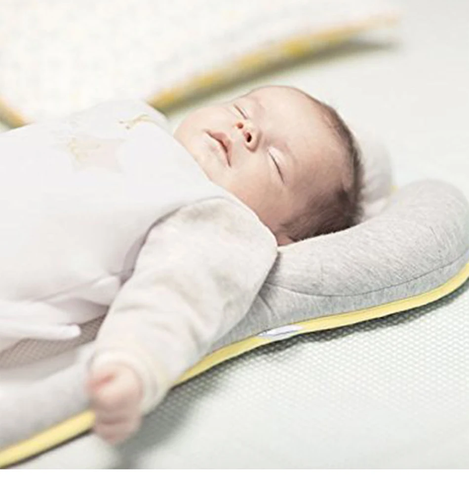 Новорожденный Младенец Анти-опрокидывание Подушка портативная детская кроватка со штампами подушка для защиты головы ребенка подушка для