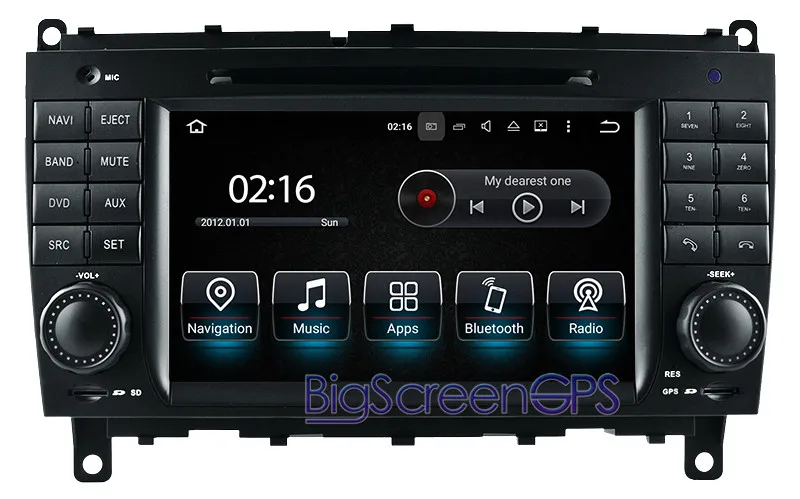 Top 7 Inch Android 7.1 Car GPS Navigation For Mercedes Benz CLK W209 2006-2012 CLS W219 2004-08 Multimedia Headunit Bluetooth Stereo 2