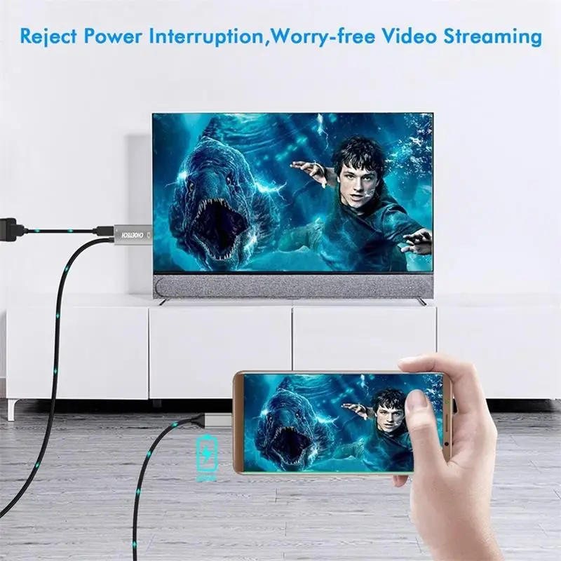 CHOETECH USB 3 1 Type C к Hdmi кабель адаптер Thunderbolt совместим с 60W PD зарядным портом для Macbook