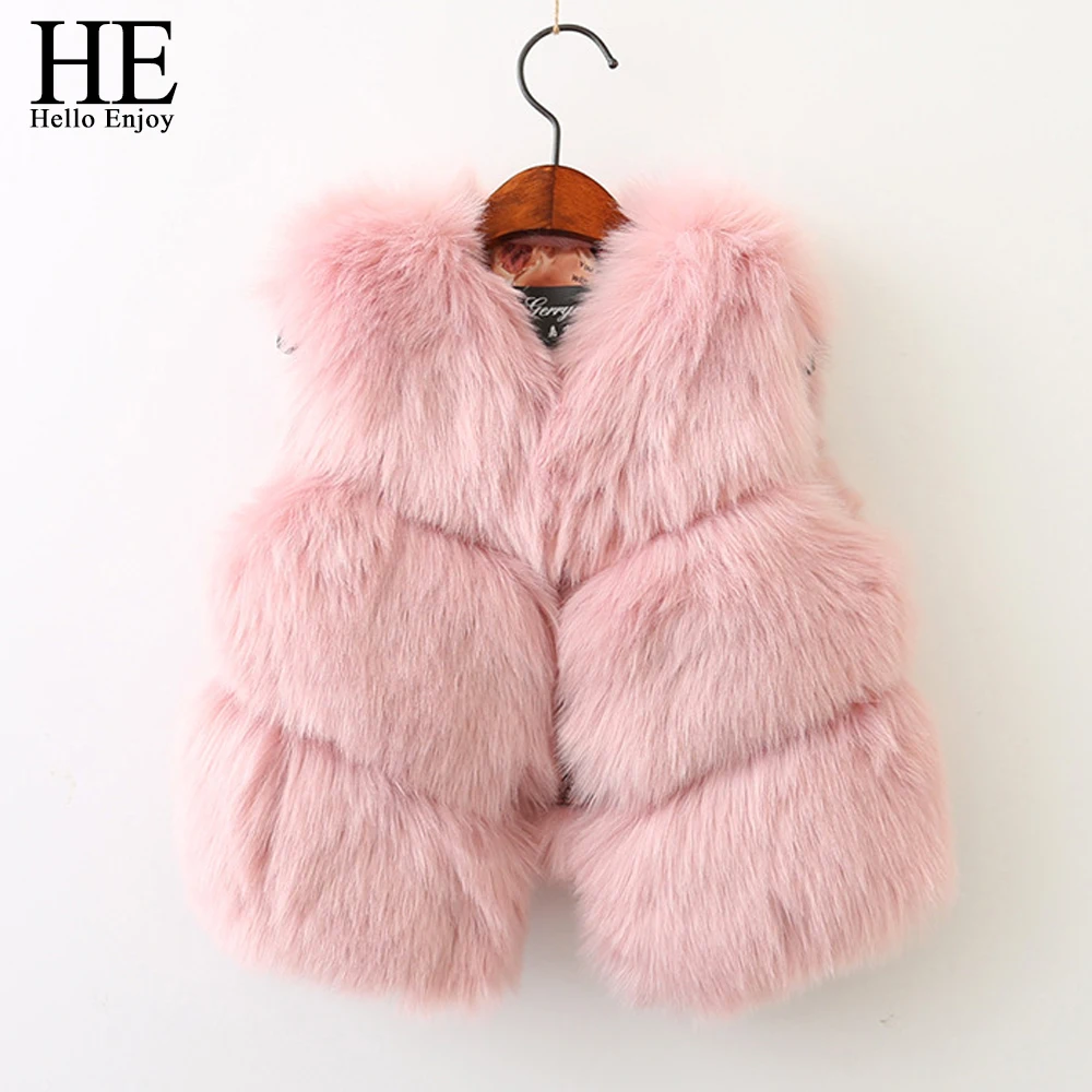 baby girls faux fur vests winter children vest 2017 fashion kids