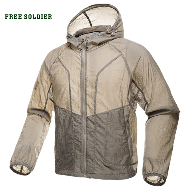 FREE SOLDIER Мужская спортивная ветровка для походов кемпинга|skins clothing|men outdooroutdoor clothing |