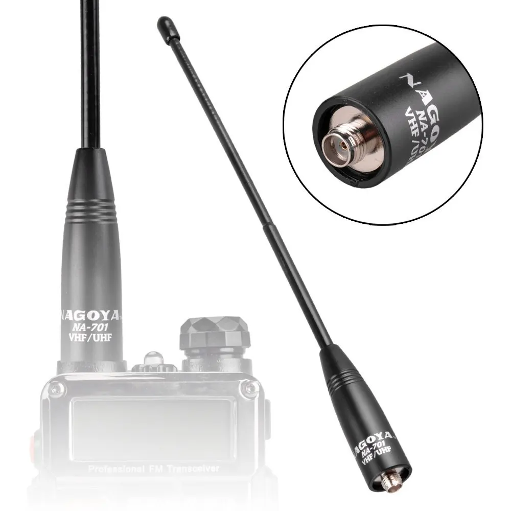 5 шт. 100% оригинал NAGOYA NA-701 VHF/UHF Двухдиапазонная SMA Женская антенна для BaoFeng UV-5R GT-3 UV-82