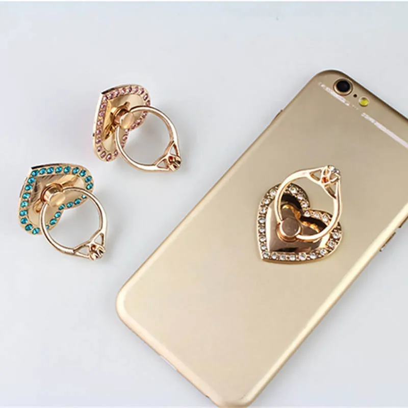 

Love Heart 360 Degree Rotation Finger Ring Holder Mobile Phone Stand Holders for iPhone Samsung Tablet Phones NK-Shopping