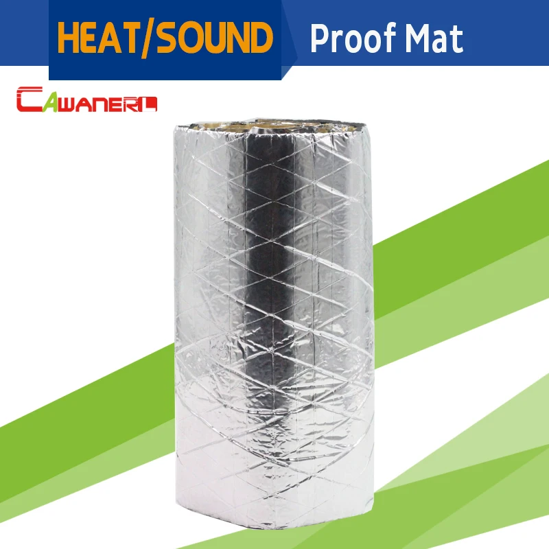 

Cawanerl 1 Piece 12" X 40" Auto Car Thermal Heat Shield Sound Proof Insulation Mat Deadening Anti Noise Deadener Self-Adhesive