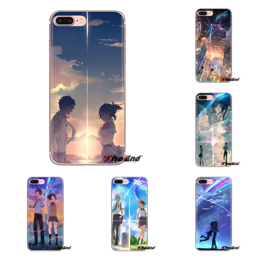 Transparent Soft Cases Covers Your Name Anime For iPod Touch Apple iPhone 4 4S 5 5S SE 5C 6 6S 7 8 X XR XS Plus MAX |