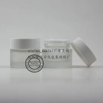 

Free Shipping 20pc 10g Small Empty Cosmetic Refillable Bottles Glass Eyeshadow Makeup Face Cream Jar Pot Container Bottle