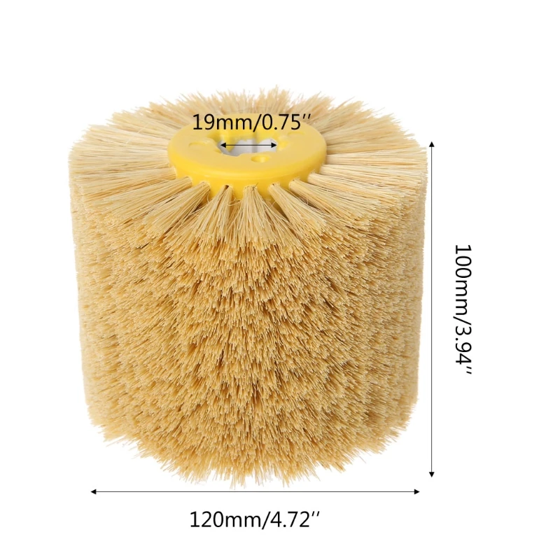 Deburring сизаль с округленным щеткой головка Полировка шлифовальный инструмент полировка колеса деревянные работы для мебели скульптура из дерева роторная дрель
