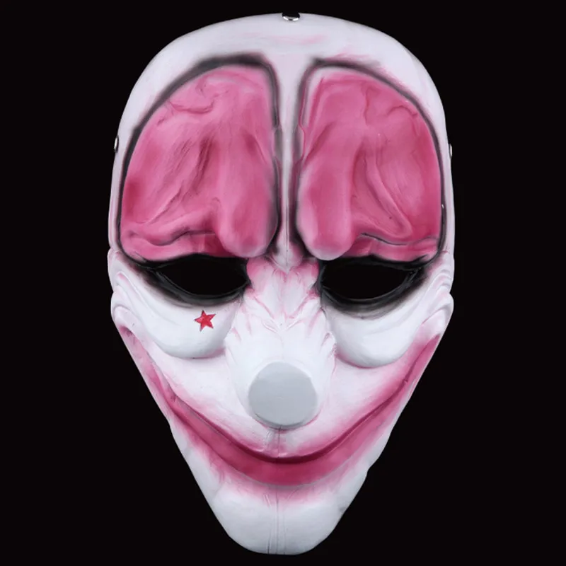Бесплатная доставка смоляная маска Payday 2 флаг клоун Джокер волок Даллас цепная