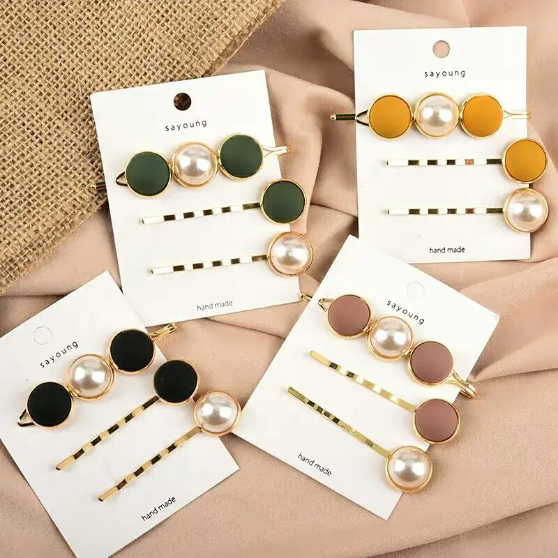 

Fashion Geometric Metal Gold Hair Clips Bobby Pin Barrette Hairpin Accessories for Women Girls Lady Side Clip Hairgrip Headwear