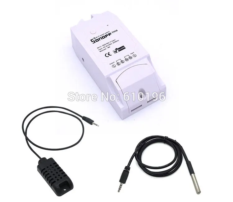 

Sonoff TH 16A WiFi Wireless Smart Switch Temperature and Humidity Monitoring for Smart Home