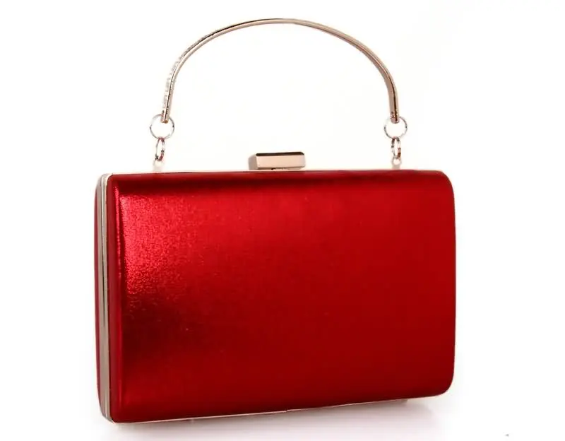 Luxy Moon Evening Clutches for Weddings Red Back View