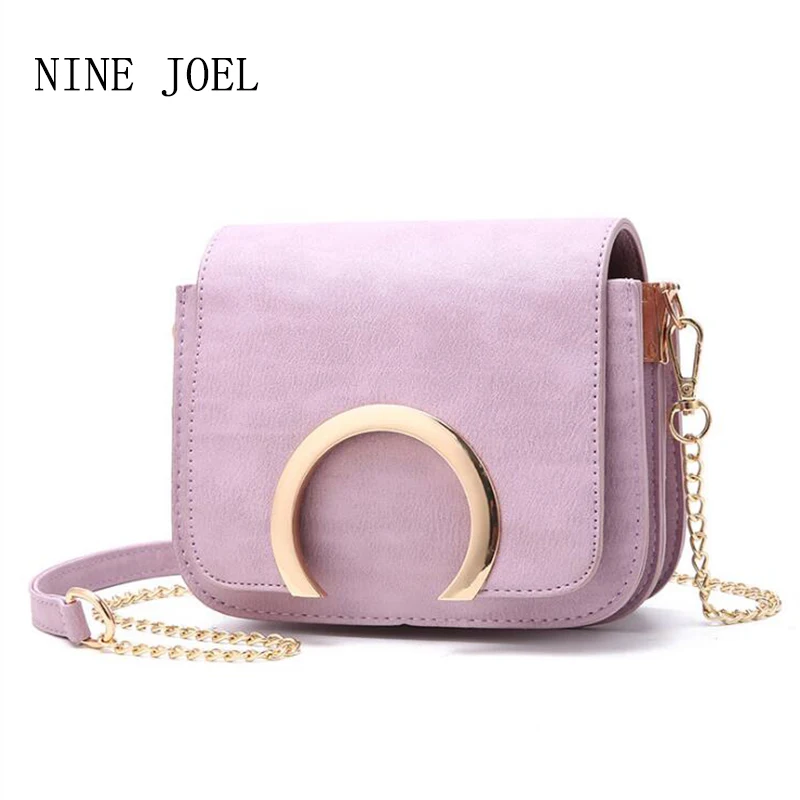 

2018 Popular Purple Women Bag Fashion Women Messenger Bags Chain Shoulder Bag High Quality PU Leather Crossbody Luxury Brand Hot