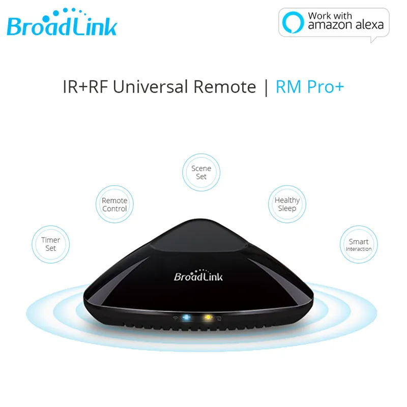 

IR RF Hub Works Alexa Broadlink RM Pro Smart Home Wi-Fi Enabled Infrared Universal Remote Control 433mhz 315 One for All Control
