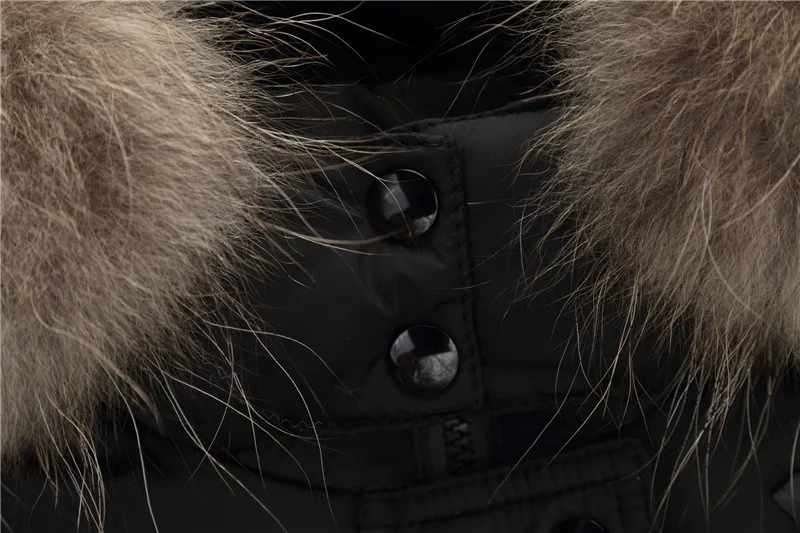 Новая Детская школьная куртка для мальчиков и девочек пуховое Детское лыжное пальто с капюшоном и натуральным мехом утепленная куртка для русской зимы